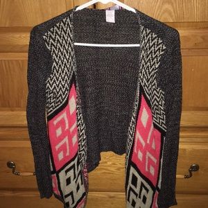 Pink and black cardigan